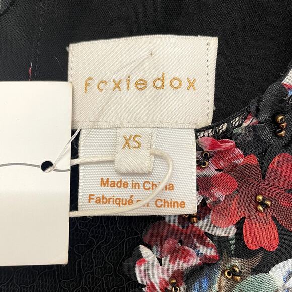 Foxiedot Alva Floral Mini Dress Size XS Whimsy Coquette Chic Wedding Guest - Picture 13 of 16